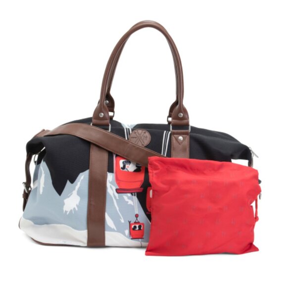 RARE Ski Tignes Weekender Bag for Ski Trips and Winter Vacations - Picture 5 of 9